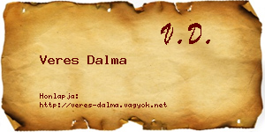 Veres Dalma névjegykártya
